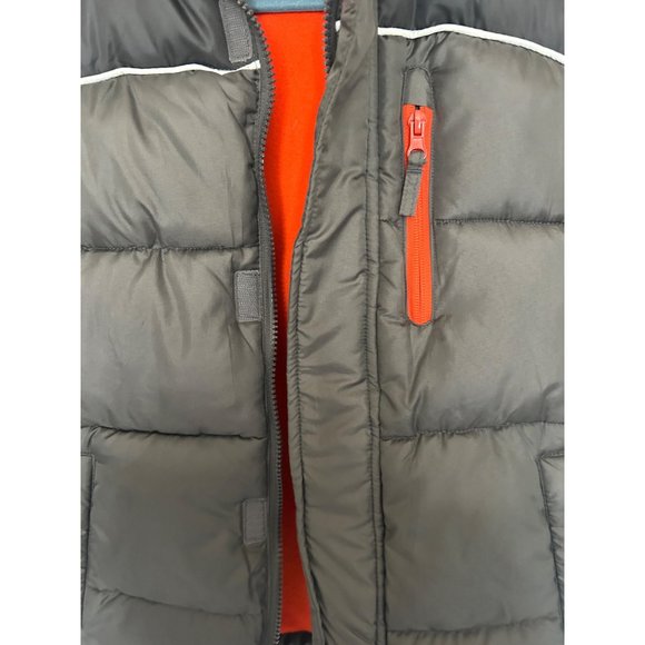 CB Sports Hooded Puffer Jacket and Fleece Beanie Size M/10-12 - Picture 2 of 9